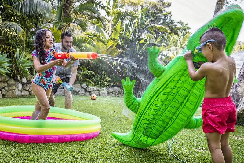 Water fun with family