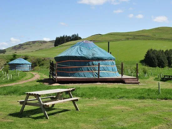 Newbury's Ettrick Valley Yurts are the best place for best family holidays Scotland 