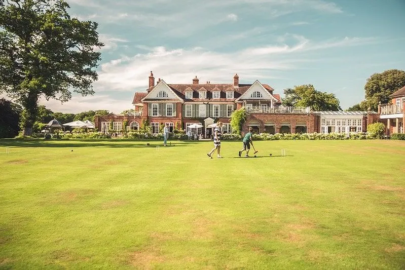 Exterior of Chewton Glen in New Forest, one of our favourite luxurious family spas in the UK.