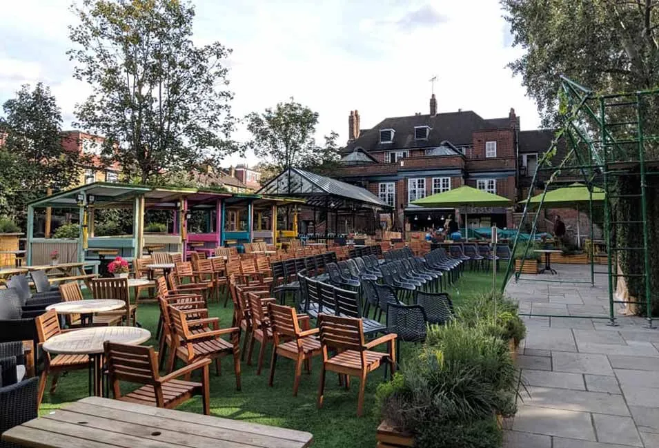 Great outdoor seating at The Duke of Kent, Ealing.