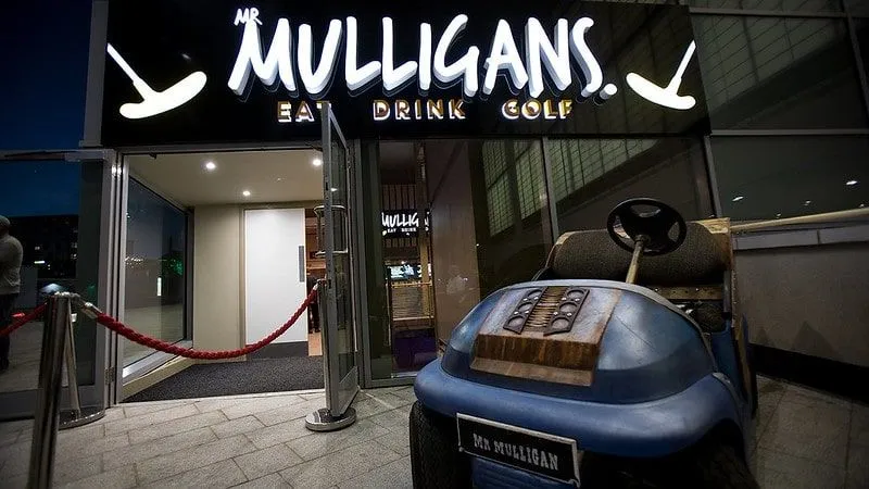 Entrance to Mr Mulligan's Bournemouth.