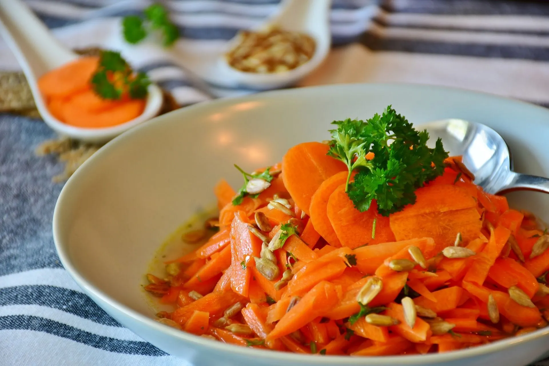 Carrot salad is a dish familiar to many cultures.