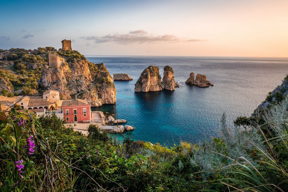 The coast of Italy is a picturesque vacation destination.