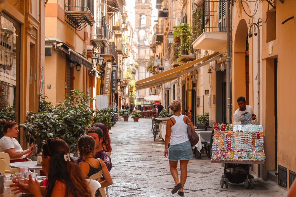 Palermo is a bustling city in Sicily.