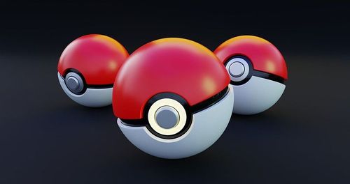 3D render of three pokeballs on dark background - Nicknames